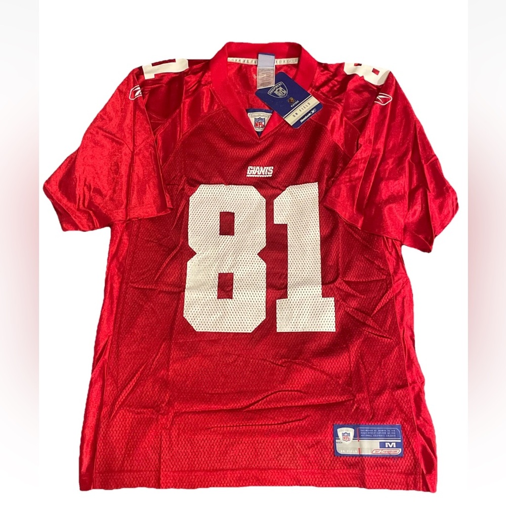 Amani Toomer Reebok On Field Adult Medium New York Giants Jersey RED NWT